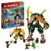 LEGO 71794 Ninjago LÉquipe de Robots des Ninjas Lloyd et Arin, Jouet de Ninja pour Enfants avec 2 Figurines Combinables et 5