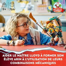 LEGO 71794 Ninjago LÉquipe de Robots des Ninjas Lloyd et Arin, Jouet de Ninja pour Enfants avec 2 Figurines Combinables et 5