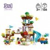 LEGO 10993 Duplo La Cabane dans l’Arbre 3-en-1, Jouet Éducatif pour Enfants Dès 3 Ans, Filles et Garçons, avec 4 Figurines An