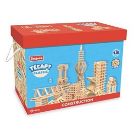 Jeujura - 8338- Jeux de Construction-Tecap Baril de Planchettes Classic - 500 Pieces