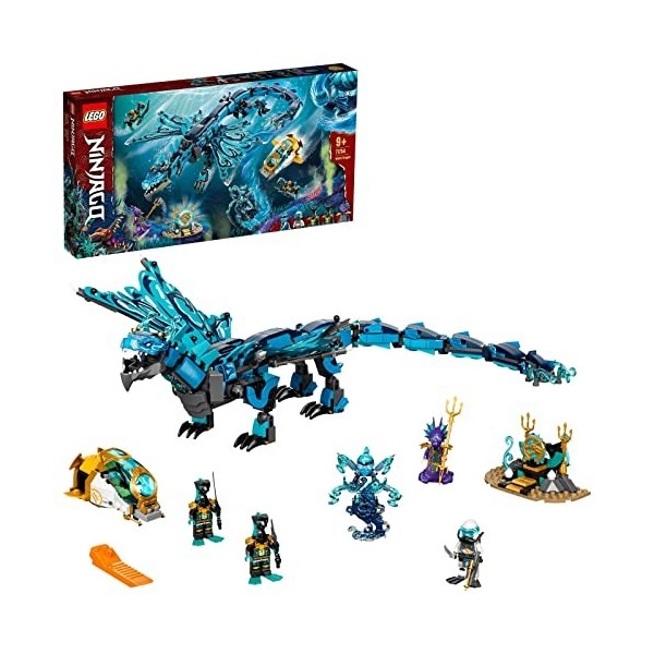 LEGO 71754 Ninjago Le Dragon de l’Eau: Jeu de Construction Ninja pour Enfants de 9 Ans et Plus, Cadeau Unique pour Fans de Ni