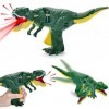 xinrongda Jouet dinosaure T-Rex - Jouet interactif - Jouet interactif - Cadeau de Noël et danniversaire - 3 à 12 ans - Vert