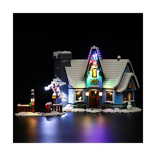 BRIKSMAX Kit d’éclairage à LED pour Lego Creator La Visite du Père Noël - Compatible avec Lego 10293 Blocs de Construction Mo