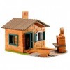 Teifoc Kit de Construction - Maison avec Barbecue - 185 pièces