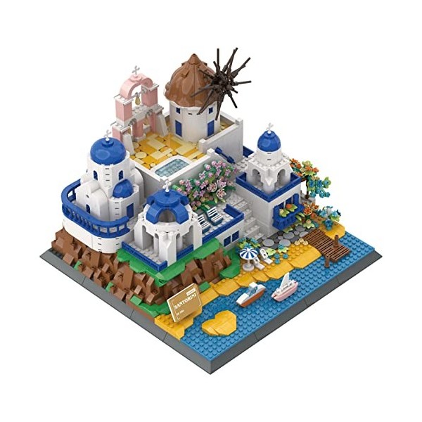 Ensemble de Blocs de Construction Apostrophe Games Santorini - 1372 Pièces - Blocs de Construction modèles pour Adultes et En