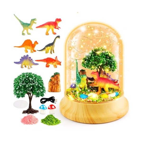 Cadeaux Dinosaures pour Enfants de 3 à 9 Ans, Kit de Bricolage pour Enfants, Jouets Dinosaures Faits à La Main, Bas de NoëL p