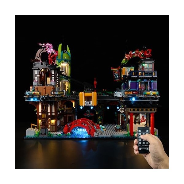 Kyglaring Kit déclairage LED pour Lego-71799 City Markets - Conçu pour Les maquettes Lego Building Blocks - Non Inclus dans 