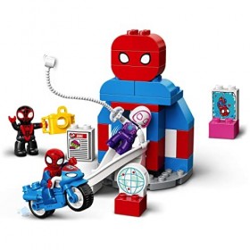LEGO 10940 Duplo Marvel Le QG de Spider-Man, Jouet Enfant 2 Ans et Plus avec Figurines de Super Héros