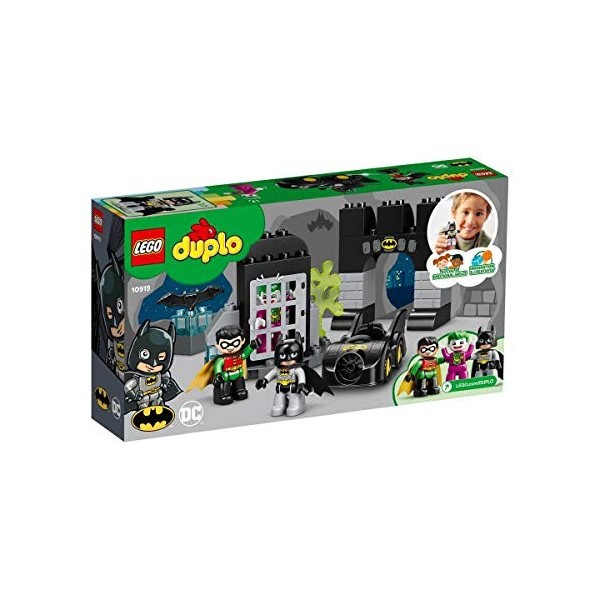 LEGO 10919 Duplo Super-Héros DC Batman La Batcave avec Batmobile & Le Joker Voitures Jouet pour Bébés de 2 Ans Et Plus
