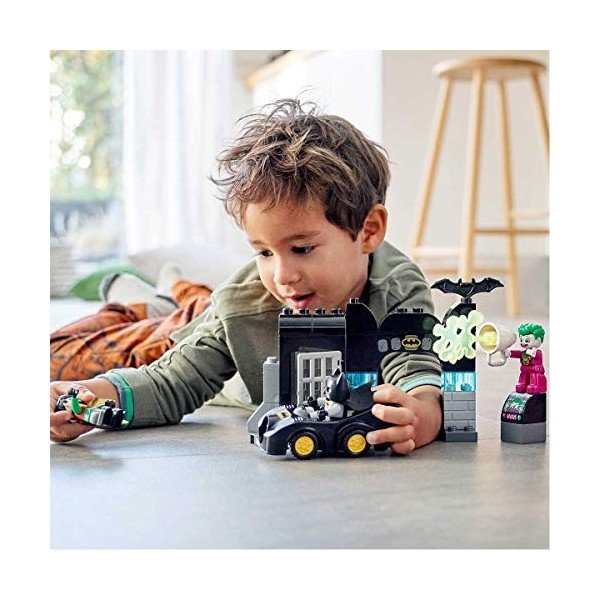 LEGO 10919 Duplo Super-Héros DC Batman La Batcave avec Batmobile & Le Joker Voitures Jouet pour Bébés de 2 Ans Et Plus