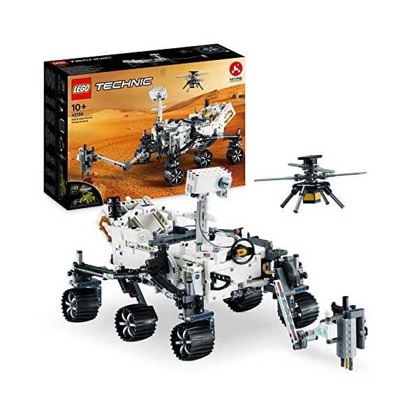 LEGO 42158 Technic NASA Mars Rover Perseverance, avec AR App Experience, Découverte de la Science et de lespace, Jouet de Co