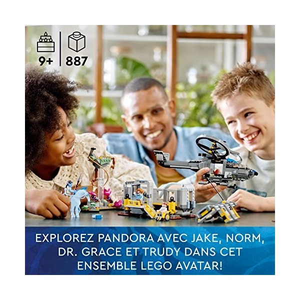 LEGO 75573 Avatar Les Montagnes Flottantes: Secteur 26 et Samson RDA, Jouet avec Figurine Animal Equidius, et Inclut 5 Minifi