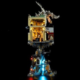 YEABRICKS LED Lumière pour Lego-76417 Harry Potter La Banque des sorciers Gringotts-Édition Collector Modèle de Blocs de Cons