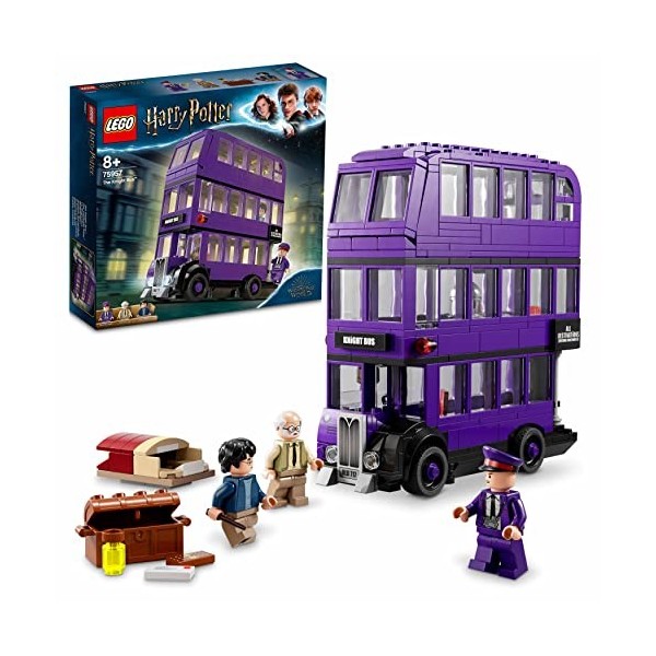 LEGO 75957 Harry Potter Le Magicobus, Ensemble de Collection à Trois étages avec Figurines