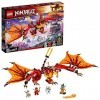 LEGO 71753 Ninjago L’Attaque du Dragon de feu avec Mini Figurines Kai, Zane et NYA - Jouet Enfant 8 Ans