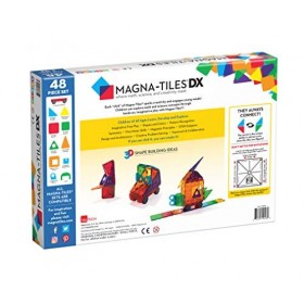 Magna-Tiles® DX Couleurs claires 48&nbsp;pièces - Pièces magnétiques de Construction 3D