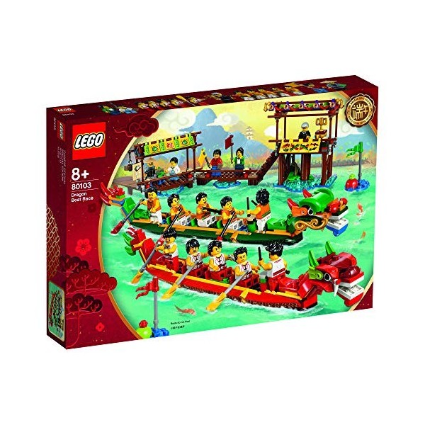 LEGO Dragon Boat Race - Stage Dragon Boat Race and Paddle for Victory !