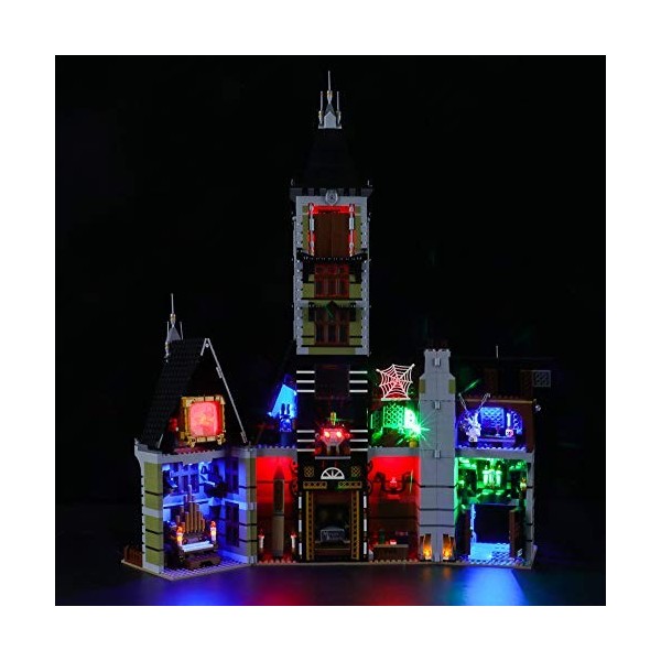 BRIKSMAX Kit de LED pour Lego Haunted House,Compatible avec la Maquette Lego 10273, La Maquette de Construction nest Pas Inc