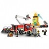 LEGO 60282 City Fire L’Unité de Commandement des Pompiers, Jouet Camion pour Garçons et Filles de 6 Ans et Plus, Idée Cadeau 