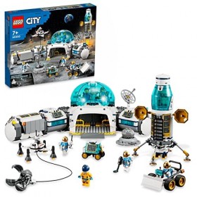 LEGO 60350 City La Base De Recherche Lunaire: Jouet de Construction avec Module Lunaire pour Les Enfants de 7 Ans et Plus, av