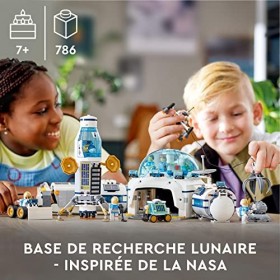 LEGO 60350 City La Base De Recherche Lunaire: Jouet de Construction avec Module Lunaire pour Les Enfants de 7 Ans et Plus, av