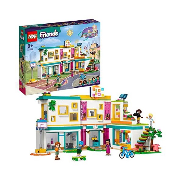 LEGO Friends 41731 L’École Internationale de Heartlake City, Jouet de Construction, pour Filles et Garçons avec 5 Mini-Poupée