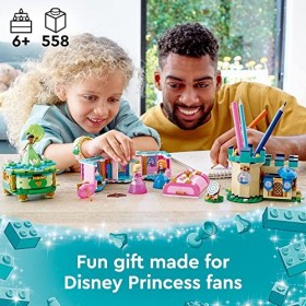 LEGO Disney Aurora, Merida and Tiana’s Enchanted Creations 43203 Building Kit. Jewelry Box Set for Kids Aged 6+ 558 Pieces 