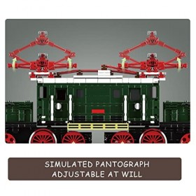 Mould King Technique Train 12023 avec Moteur à piles, 919 pièces pour Traction de Passagers, Modèle de Bloc de Construction a