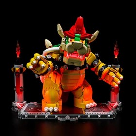 BRIKSMAX Kit d’éclairage à LED pour Lego Super Mario Le Puissant Bowser - Compatible with Lego 71411 Blocs de Construction Mo