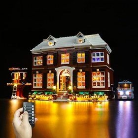Ensemble déclairage LED pour Lego Home Alone, Ensemble déclairage de décoration télécommandé pour Lego 21330 Kit de Collect