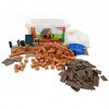 Teifoc 5200 Kit de construction en pierre – Maison de vacances, maison à construire soi-même avec 320 composants, jouet éduca