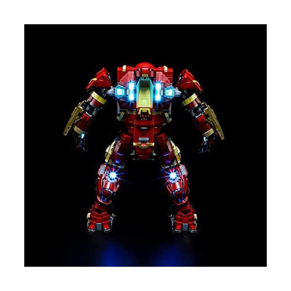 BRIKSMAX Kit d’éclairage à led pour LEGO Marvel Hulkbuster - Compatible with Lego 76210 Blocs de construction Modèle- Pas inc