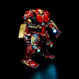 BRIKSMAX Kit d’éclairage à led pour LEGO Marvel Hulkbuster - Compatible with Lego 76210 Blocs de construction Modèle- Pas inc