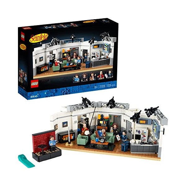 LEGO 21328 Ideas Seinfeld, Maquette de Construction Créative, avec Appartement, et Minifigurine Jerry À Collectionner, Idée D
