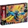 LEGO NINJAGO, Le cyber dragon de Jay, Set de construction avec figures Jay, Nya et Unagami, Figures daction Prime Empire, 12