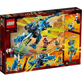 LEGO NINJAGO, Le cyber dragon de Jay, Set de construction avec figures Jay, Nya et Unagami, Figures daction Prime Empire, 12