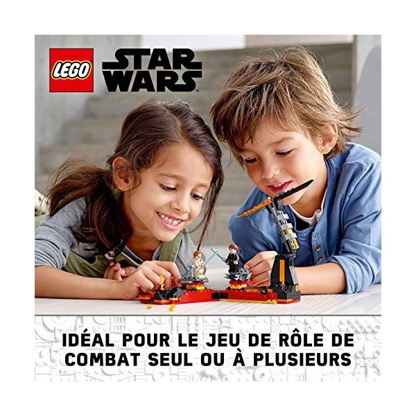 LEGO 75269 Star Wars Duel sur Mustafar avec Les Figurines dAnakin Skywalker et dObi-Wan Kenobi