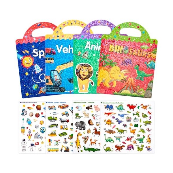 Autocollants Enfants Imperméable Animal Dinosaure Apprentissage éducatif Cadeau Animaux Dinosaures 