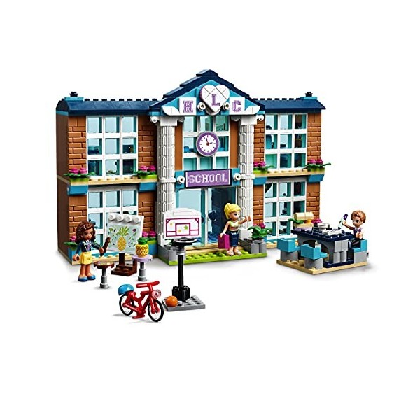 LEGO 41682 Friends L’école de Heartlake City, Jouet avec Salle de Classe et Professeur, Inclus Mini-Poupée Olivia, pour Fille