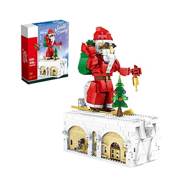 MISINI Technique Reobrix 66001 Kit de construction Père Noël Grand MOC Santa Claus blocs de construction 1039 pièces Cadeau d