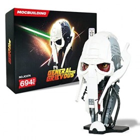 MOCBUILDING General Grievous Helmet Model Sets, 698pcs ,for Aldult Building Blocks Toys and Birthday Gift.