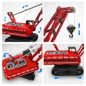 Mould King 15070 Kit de construction de grue à chenilles télécommandée 1292 pièces pour adultes et enfants