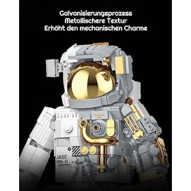 barweer Ensemble de blocs de construction dastronaute de lespace, modèle dastronaute de lespace, objet de collection, cad