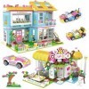 1422 Pièces Friends Maison Kit, Maison Familiale et Café Friends Set avec Boîte de Rangement, Jouets de Construction Créatifs