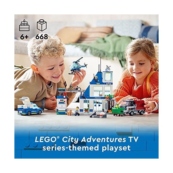 LEGO City Police Station - 60316 - Jeu de construction - Pour enfants - 668 pièces