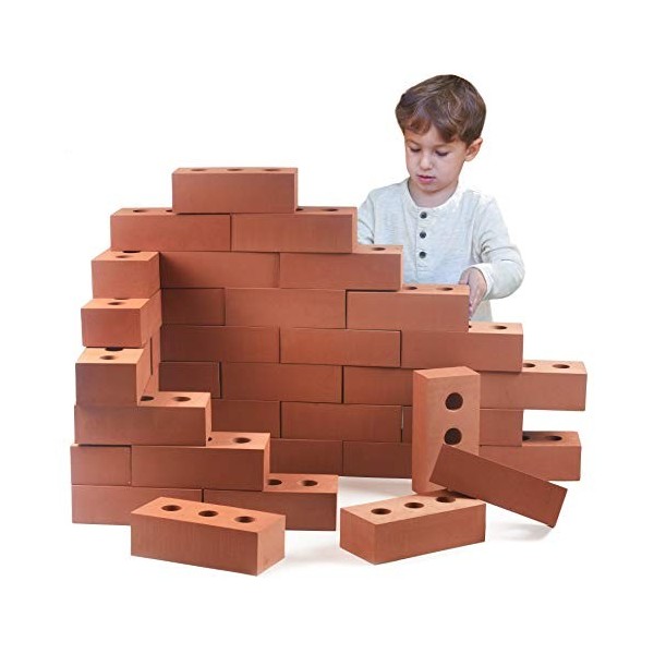  Pack of 25 - Life Size Foam Construction Building Blocks Toy Role Play Realistic by Playlearn Pack of 25 