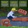  Pack of 25 - Life Size Foam Construction Building Blocks Toy Role Play Realistic by Playlearn Pack of 25 