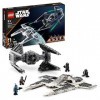 LEGO 75348 Star Wars Le Chasseur Fang Mandalorien Contre Le TIE Interceptor, Jouet de Vaisseaux Spatiaux pour Enfants avec 3 