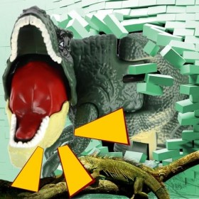 MplehDa Jouet dinosaure à bascule Trigger The T-REX - Jouet amusant pour enfants - Avec tête et queue - Pour anniversaire, Ha