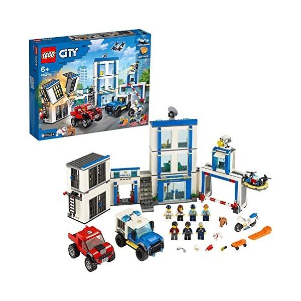 LEGO 60246 City Police Le Commissariat de Police : : Jeux